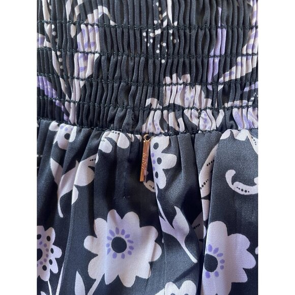 NWMisa LA Laya Indigo Vines Halter Wide Leg Cut Out Jumpsuit Purple Size S - Picture 11 of 11